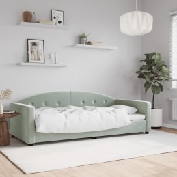 Tagesbett Hellgrau 90x190...