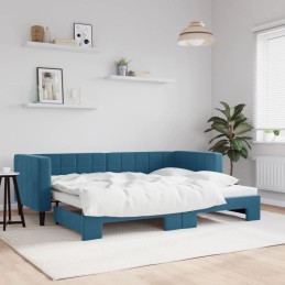 Tagesbett Ausziehbar Blau...
