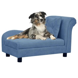 Hundesofa mit Kissen Blau...