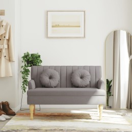 Sitzbank mit Kissen Taupe...