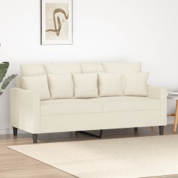2-Sitzer-Sofa Creme 140 cm...