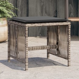 Gartenhocker mit Kissen 4...