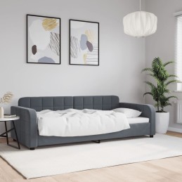 Tagesbett Dunkelgrau 90x190...