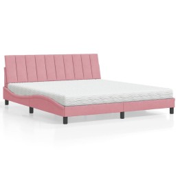 Bett mit Matratze Rosa...