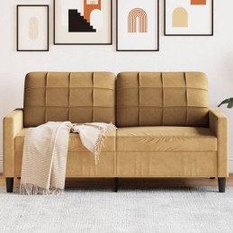 2-Sitzer-Sofa Braun 140 cm...