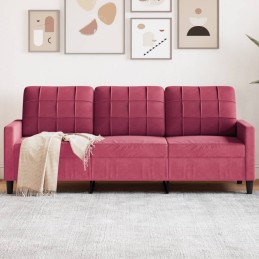 3-Sitzer-Sofa Weinrot 180...