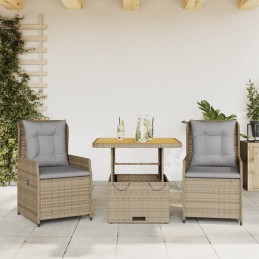 3-tlg. Bistro-Set mit...