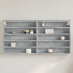 Vitrinenschrank Betongrau...