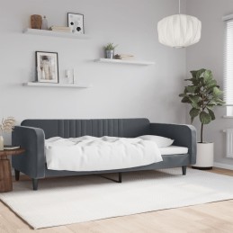Tagesbett Dunkelgrau 90x200...