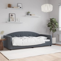 Tagesbett Dunkelgrau 90x200...