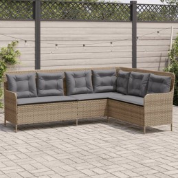 Gartensofa in L-Form mit...