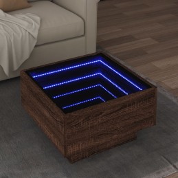LED-Couchtisch Braun...