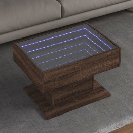 LED-Couchtisch Braun...