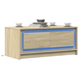 LED-Couchtisch Sonoma-Eiche...