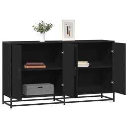 Sideboard Schwarz 134x35x76...