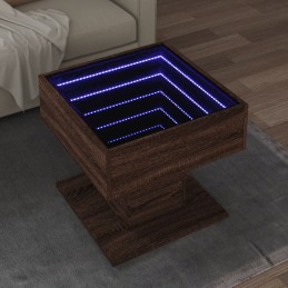 LED-Couchtisch Braun...