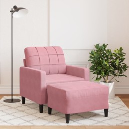 Sessel mit Hocker Rosa 60...