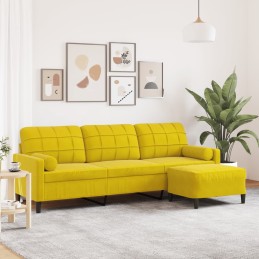 Sofa 3-Sitzer mit Hocker...