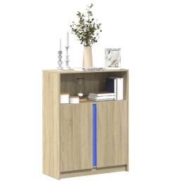 LED-Sideboard Sonoma-Eiche...