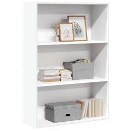 Bücherregal Weiß 80x30x114...