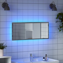 LED-Badspiegel Grau Sonoma...