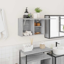 Bad-Wandschrank Grau Sonoma...