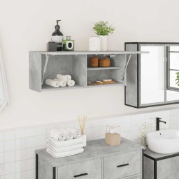 Bad-Wandschrank Betongrau...