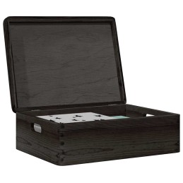 Holzkiste mit Deckel und...