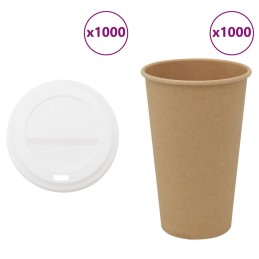 Pappbecher mit Deckeln 1000...