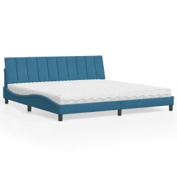 Bett mit Matratze Blau...