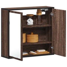 Bad-Spiegelschrank Braun...