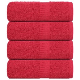 Seiftücher 4 Stk. Rot 30x30...