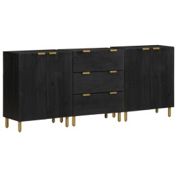 3-tlg. Sideboards Schwarz...