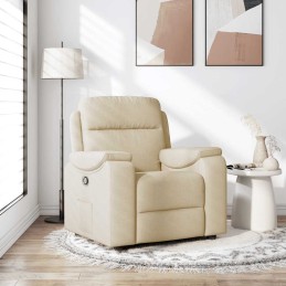 Relaxsessel Creme Stoff