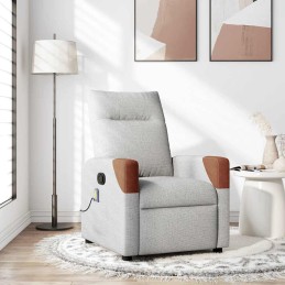 Massagesessel Wolkengrau Stoff