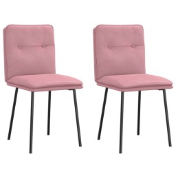 Esszimmerstühle 2 Stk. Rosa...