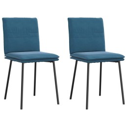 Esszimmerstühle 2 Stk. Blau...