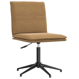 Esszimmerstuhl Braun Samt