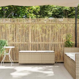 Gartenbank mit Kissen Beige...