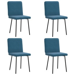 Esszimmerstühle 4 Stk. Blau...