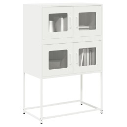 Highboard Weiß 68x39x107 cm...