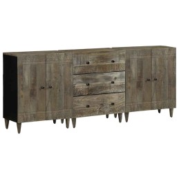 3-tlg. Sideboards Hellgrau...