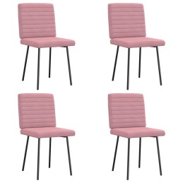 Esszimmerstühle 4 Stk. Rosa...