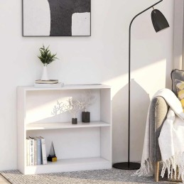 Bücherregal Weiß 80x24x75...