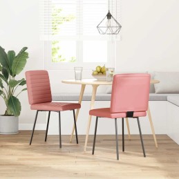 Esszimmerstühle 2 Stk. Rosa...