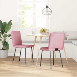 Esszimmerstühle 2 Stk. Rosa...
