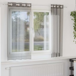 Voile Vorhänge mit Ösen 2...