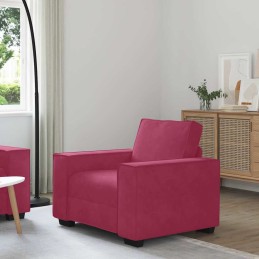 Sessel Weinrot 60 cm Samt