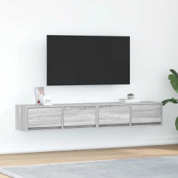 TV-Schränke 2 Stk. Grau...