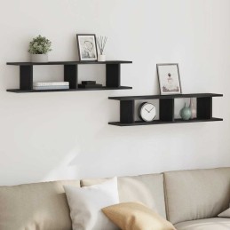 Wandregale 2 Stk. Schwarz...